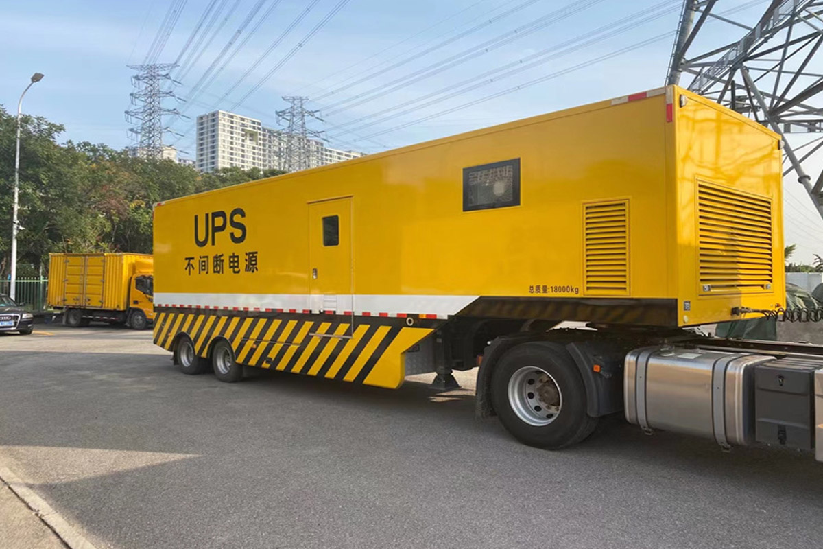 后安镇发电机租赁施工现场